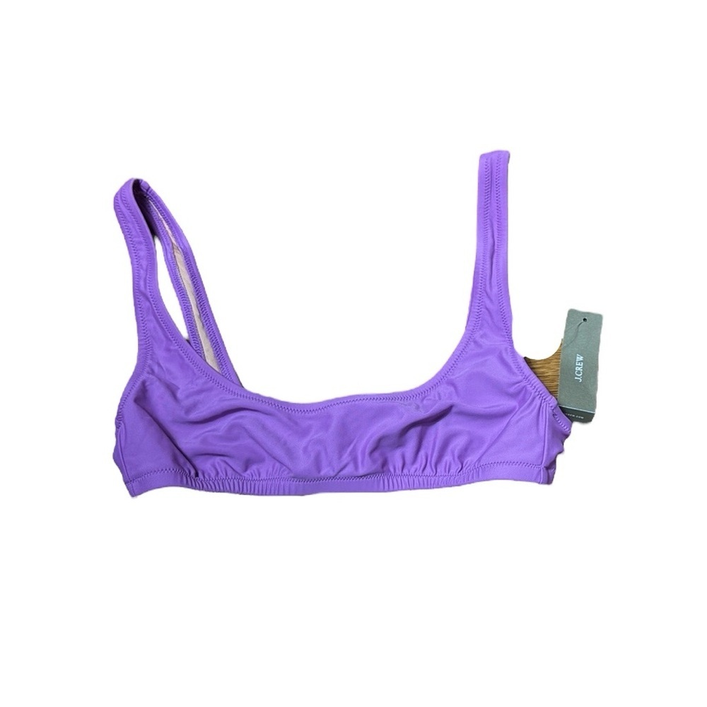 J. Crew‎ Heritage scoopneck bikini top Purple Size XS